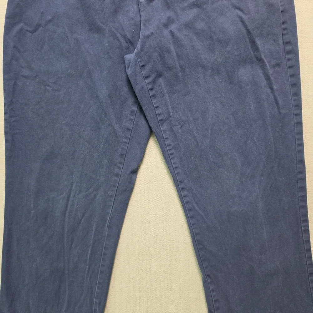 Old Navy Chino Pants Mens 32x32 Navy Blue Straight Built-In Flex Trousers